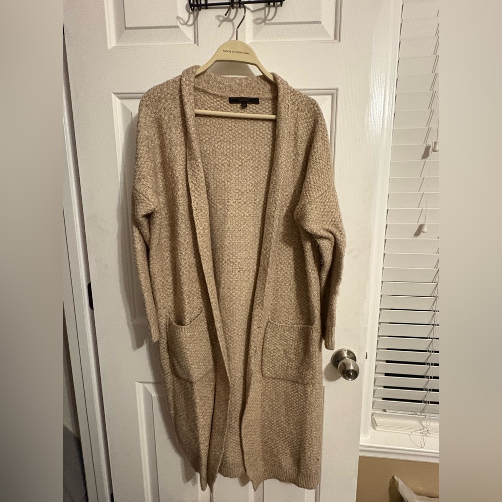 MaxSport long Cozy Beige Cardigan size‎ Large